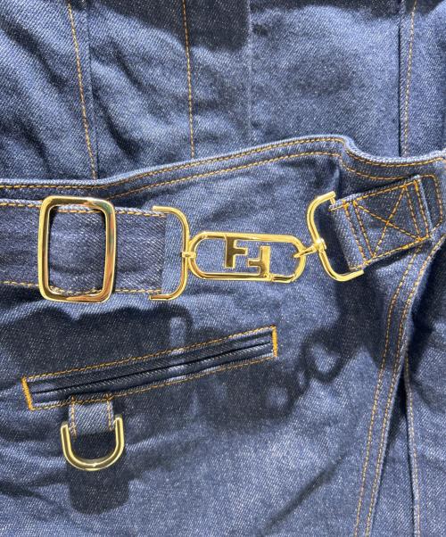 FENDI（フェンディ）FENDI (フェンディ) レイヤードデニムスカート インディゴ サイズ:36の古着・服飾アイテム