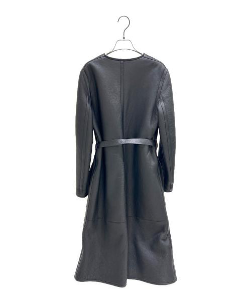 LOUIS VUITTON（ルイ ヴィトン）LOUIS VUITTON (ルイ ヴィトン) リバーシブルムートンロングコート FJLC05TBH ブラック サイズ:34の古着・服飾アイテム