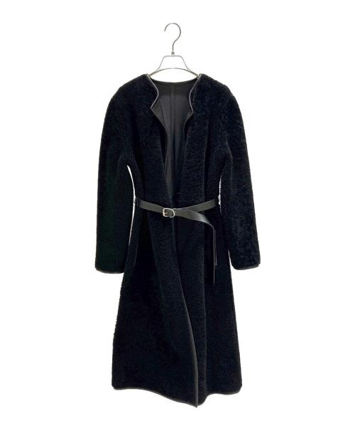 LOUIS VUITTON（ルイ ヴィトン）LOUIS VUITTON (ルイ ヴィトン) リバーシブルムートンロングコート FJLC05TBH ブラック サイズ:34の古着・服飾アイテム