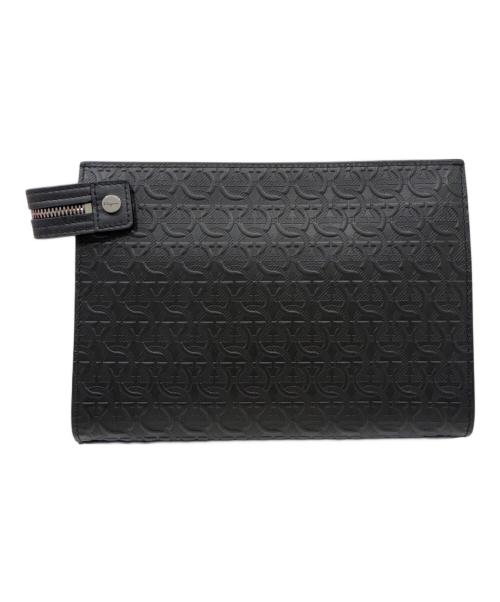 Salvatore Ferragamo（サルヴァトーレ フェラガモ）Salvatore Ferragamo (サルヴァトーレ フェラガモ) ガンチーニクラッチバッグ ブラックの古着・服飾アイテム