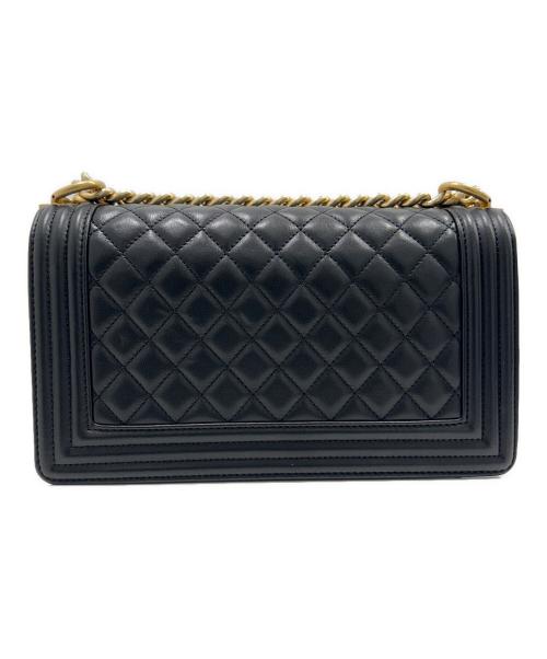 CHANEL（シャネル）CHANEL (シャネル) ボーシャネル25/ゴールド金具/ラムスキン ブラック サイズ:25の古着・服飾アイテム