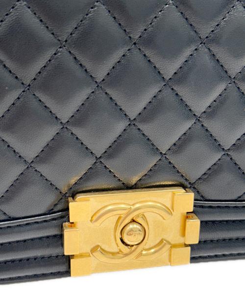 CHANEL（シャネル）CHANEL (シャネル) ボーシャネル25/ゴールド金具/ラムスキン ブラック サイズ:25の古着・服飾アイテム