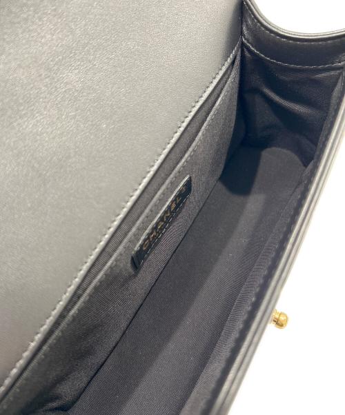 CHANEL（シャネル）CHANEL (シャネル) ボーシャネル25/ゴールド金具/ラムスキン ブラック サイズ:25の古着・服飾アイテム