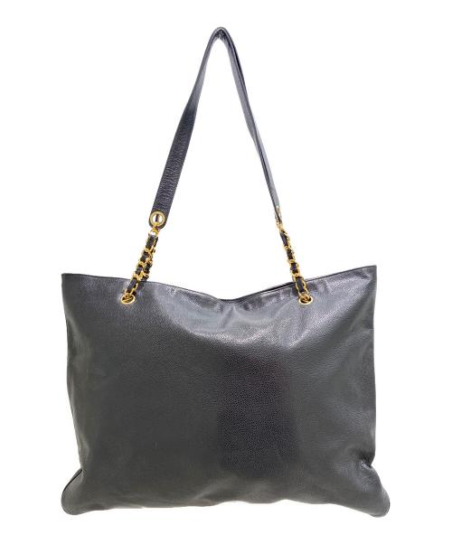 CHANEL（シャネル）CHANEL (シャネル) ラージココマークトートバッグ ブラックの古着・服飾アイテム