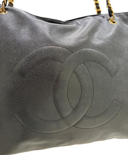 CHANEL（シャネル）CHANEL (シャネル) ラージココマークトートバッグ ブラックの古着・服飾アイテム