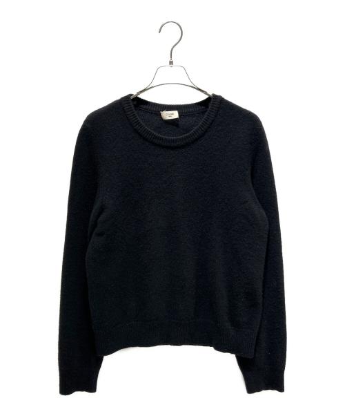 CELINE（セリーヌ）CELINE (セリーヌ) カシミヤクルーネックニット2A528981E ブラック サイズ:XLの古着・服飾アイテム