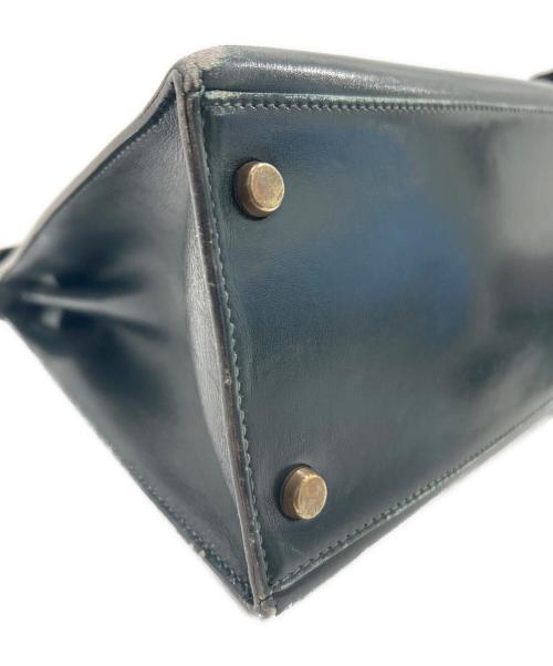 HERMES（エルメス）HERMES (エルメス) Kelly 28/ケリー28 外縫い/ボックスカーフ/〇S刻印：1989年製/モスグリーン系/ゴールド金具 モスグリーン系 サイズ:28の古着・服飾アイテム