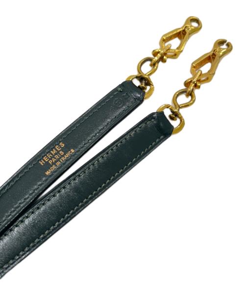 HERMES（エルメス）HERMES (エルメス) Kelly 28/ケリー28 外縫い/ボックスカーフ/〇S刻印：1989年製/モスグリーン系/ゴールド金具 モスグリーン系 サイズ:28の古着・服飾アイテム