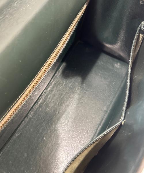 HERMES（エルメス）HERMES (エルメス) Kelly 28/ケリー28 外縫い/ボックスカーフ/〇S刻印：1989年製/モスグリーン系/ゴールド金具 モスグリーン系 サイズ:28の古着・服飾アイテム
