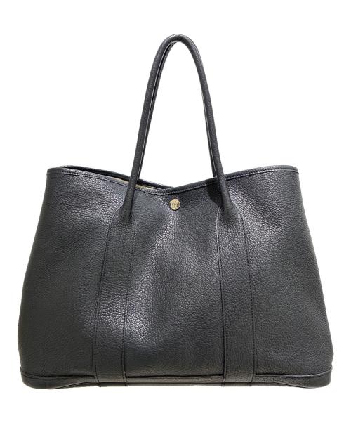 HERMES（エルメス）HERMES (エルメス) ガーデンパーティPM/ハンドバッグ/ブラック/ネゴンダ/□K刻印：2007製造 ブラック サイズ:PMの古着・服飾アイテム