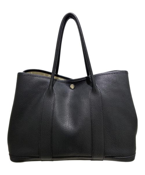 HERMES（エルメス）HERMES (エルメス) ガーデンパーティPM/ハンドバッグ/ブラック/ネゴンダ/□K刻印：2007製造 ブラック サイズ:PMの古着・服飾アイテム