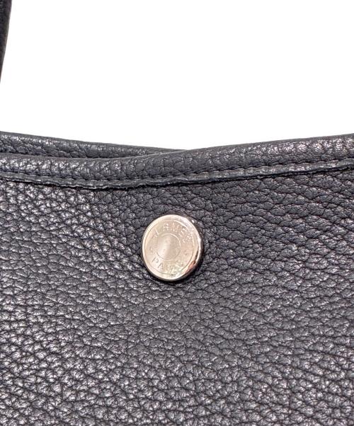 HERMES（エルメス）HERMES (エルメス) ガーデンパーティPM/ハンドバッグ/ブラック/ネゴンダ/□K刻印：2007製造 ブラック サイズ:PMの古着・服飾アイテム
