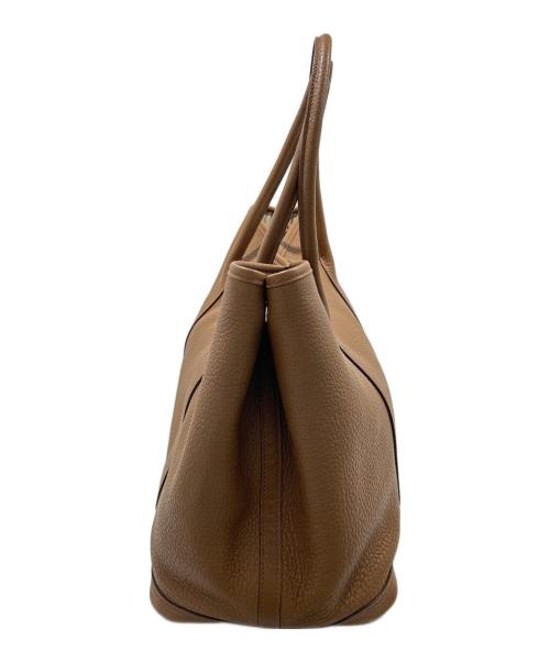 HERMES（エルメス）HERMES (エルメス) ガーデンパーティ PM/ネゴンダ/□M刻印2009年製造/ハンドバッグ ブラウン系 サイズ:PMの古着・服飾アイテム