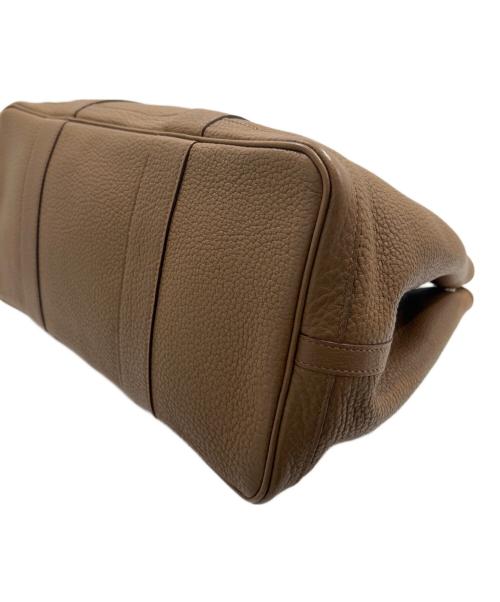 HERMES（エルメス）HERMES (エルメス) ガーデンパーティ PM/ネゴンダ/□M刻印2009年製造/ハンドバッグ ブラウン系 サイズ:PMの古着・服飾アイテム