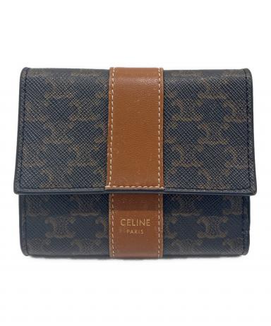 【中古】CELINE スモール トリフォールド　財布　ウォレット 中古・古着通販】CELINE (セリーヌ) CELINE/スモールトリフォールド