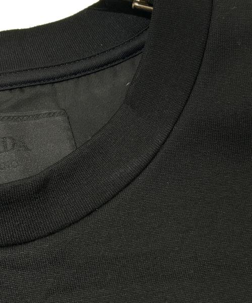 PRADA（プラダ）PRADA (プラダ) トライアングルロゴスウェットシャツ UJL30A ブラック サイズ:XSの古着・服飾アイテム