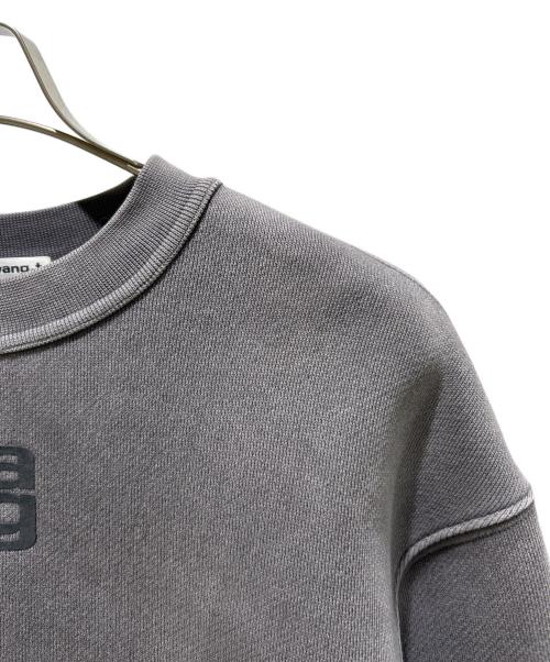 ALEXANDER WANG（アレキサンダー・ワン）ALEXANDER WANG (アレキサンダー・ワン) Essential Terry Crew Sweatshirtエッセンシャル テリー クルー スウェットシャツ4CC3241518 グレー サイズ:Sの古着・服飾アイテム