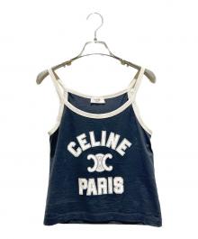 CELINE（セリーヌ）の古着「ロゴトリオンフキャミソール/2X89D507Z」｜ブラック