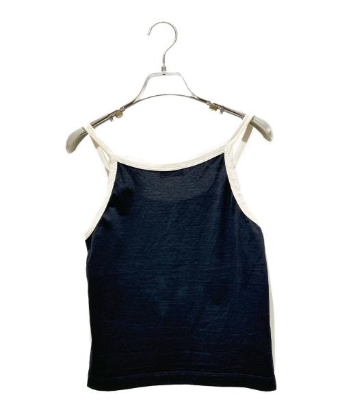 CELINE（セリーヌ）CELINE (セリーヌ) ロゴトリオンフキャミソール/2X89D507Z ブラック サイズ:XSの古着・服飾アイテム