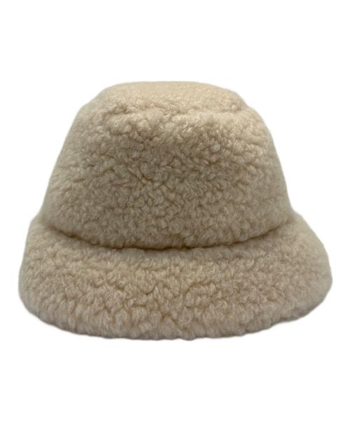 CELINE（セリーヌ）CELINE (セリーヌ) トリオンフシェルパカシミア ロゴバケットハット2AUG0821Z.03NA ベージュ サイズ:Sの古着・服飾アイテム
