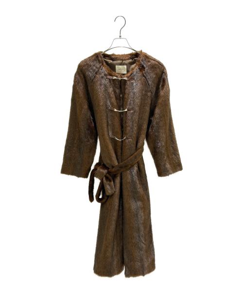 Ameri（アメリ）Ameri (アメリ) フェイクファーコート01920720930 ブラウン サイズ:Fの古着・服飾アイテム