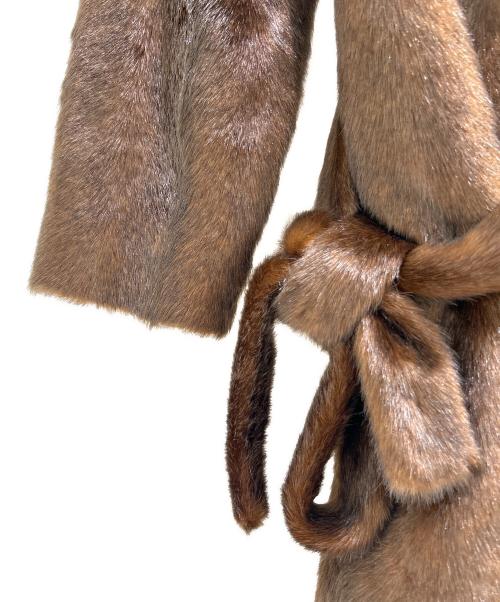 Ameri（アメリ）Ameri (アメリ) フェイクファーコート01920720930 ブラウン サイズ:Fの古着・服飾アイテム