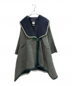 HERMESエルメス）の古着「カシミヤコート」｜グレー×ネイビー