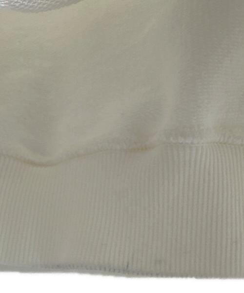 Maison Margiela（メゾンマルジェラ）Maison Margiela (メゾンマルジェラ) ロゴ刺繍パーカー ホワイト サイズ:48の古着・服飾アイテム