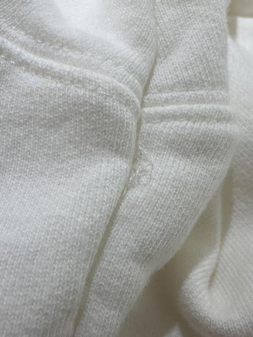 Maison Margiela（メゾンマルジェラ）Maison Margiela (メゾンマルジェラ) ロゴ刺繍パーカー ホワイト サイズ:48の古着・服飾アイテム