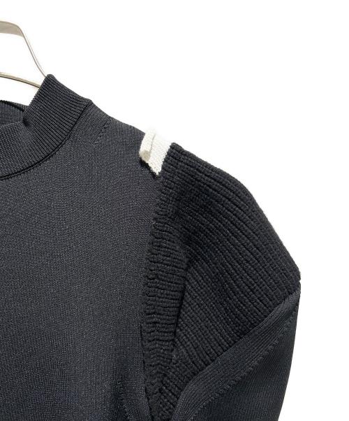 sacai（サカイ）sacai (サカイ) 変形ニットワンピース ブラック サイズ:2の古着・服飾アイテム