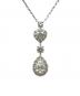 GRAFF（グラフ）の古着「Icon Heart & Pear-Shaped Diamond Drop Pendant アイコンハート＆ペアシェイプダイヤモンドドロップペンダント RGP767」