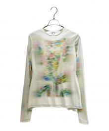 LOEWE（ロエベ）の古着「LOEWE Long Sleeve Top 'White/Multi' ロングスリーブカットソー」｜マルチカラー