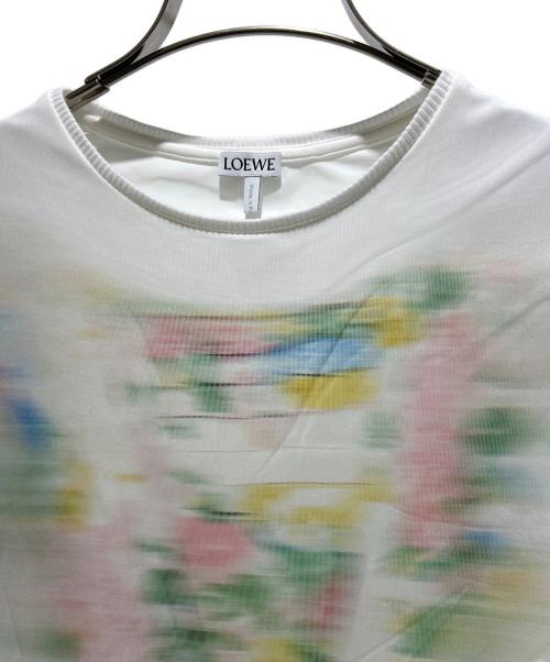 LOEWE（ロエベ）LOEWE (ロエベ) LOEWE Long Sleeve Top 'White/Multi' ロングスリーブカットソー マルチカラー サイズ:Lの古着・服飾アイテム