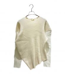 THE ROW（ザ ロウ）の古着「アシンメトリーリブニット」｜アイボリー