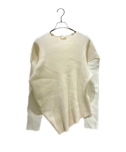 THE ROW（ザ ロウ）THE ROW (ザ ロウ) アシンメトリーリブニット アイボリー サイズ:Mの古着・服飾アイテム