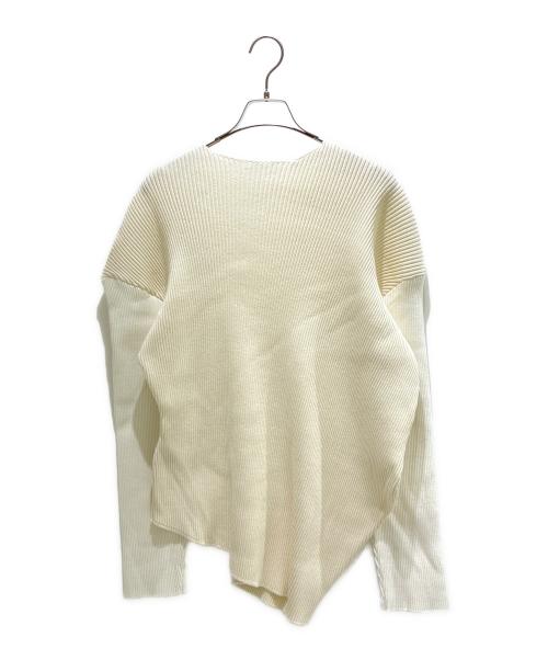 THE ROW（ザ ロウ）THE ROW (ザ ロウ) アシンメトリーリブニット アイボリー サイズ:Mの古着・服飾アイテム