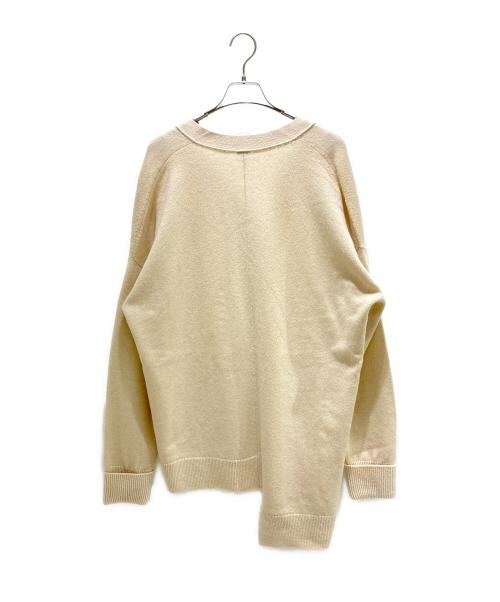 LOEWE（ロエベ）LOEWE (ロエベ) アシンメトリーカーディガン S359Y16K32 ベージュ サイズ:XSの古着・服飾アイテム