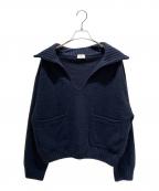 CELINEセリーヌ）の古着「カシミヤニット 2A52B384D」｜ネイビー