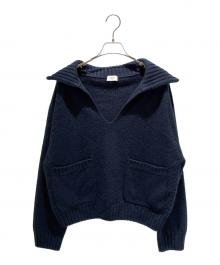 CELINE（セリーヌ）の古着「カシミヤニット 2A52B384D」｜ネイビー