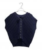Maison Margielaメゾンマルジェラ）の古着「Maison Margiela / MMA Gauge 3 Knit Vest S67HP0012」｜ネイビー