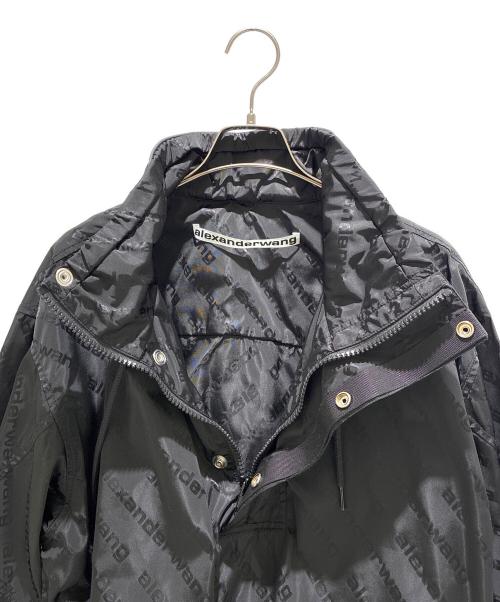 ALEXANDER WANG（アレキサンダー・ワン）ALEXANDER WANG (アレキサンダー・ワン) ナイロン総柄ハーフジップブルゾン UWC1232023 ブラック サイズ:XSの古着・服飾アイテム