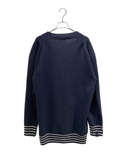 ALEXANDER McQUEEN（アレキサンダーマックイーン）ALEXANDER McQUEEN (アレキサンダーマックイーン) カーディガン 807686Q1BBU4035 ネイビー サイズ:Mの古着・服飾アイテム