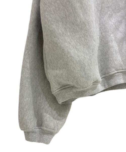 ALEXANDER WANG（アレキサンダー・ワン）ALEXANDER WANG (アレキサンダー・ワン) HALF ZIP SWEATSHIRT WITH NY PUFF GRAPHIC　UCC1231600 ライトグレー サイズ:Mの古着・服飾アイテム