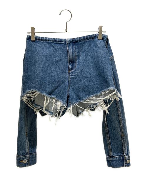 ALEXANDER WANG（アレキサンダー・ワン）ALEXANDER WANG (アレキサンダー・ワン) Gジャンドッキングショートパンツ インディゴ サイズ:28の古着・服飾アイテム