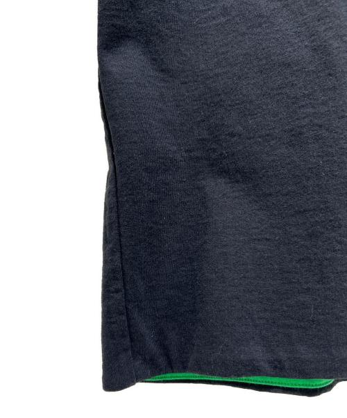 BOTTEGA VENETA（ボッテガベネタ）BOTTEGA VENETA (ボッテガベネタ) 2トーンクルーネックTシャツ ブラック サイズ:Sの古着・服飾アイテム