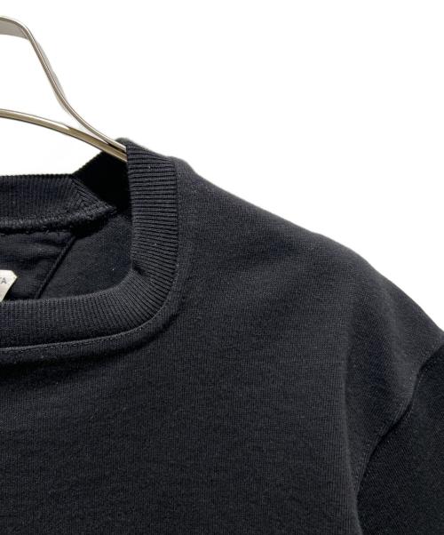 BOTTEGA VENETA（ボッテガベネタ）BOTTEGA VENETA (ボッテガベネタ) クロップドカットソー/ヘビージャージー スクエアネック ブラック サイズ:Sの古着・服飾アイテム