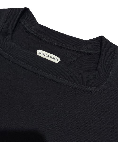 BOTTEGA VENETA（ボッテガベネタ）BOTTEGA VENETA (ボッテガベネタ) クロップドカットソー/ヘビージャージー スクエアネック ブラック サイズ:Sの古着・服飾アイテム
