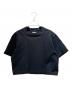 BOTTEGA VENETA（ボッテガベネタ）の古着「クロップドカットソー/ヘビージャージー スクエアネック」｜ブラック