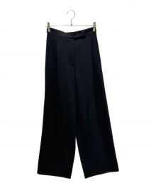 MaxMara（マックスマーラ）の古着「スリットワイドパンツ」｜ブラック