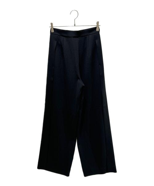MaxMara（マックスマーラ）MaxMara (マックスマーラ) スリットワイドパンツ ブラック サイズ:38の古着・服飾アイテム